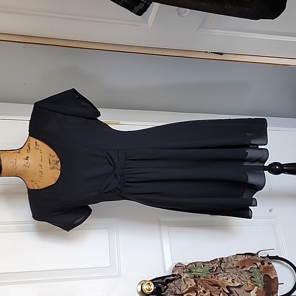Black dress.